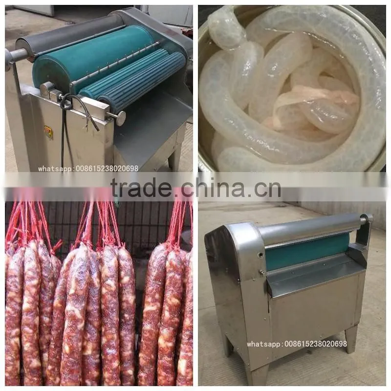 Automatic animal intestine casing washing cleaning machine for sheep/pig