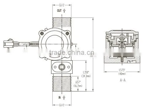 MR-A168-7 solar sysytem water pump flow sensor