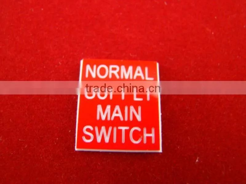 Customized ABS Plastic Label