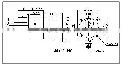 Nema 17, 23 stepper motor with gear box ratio 1:10