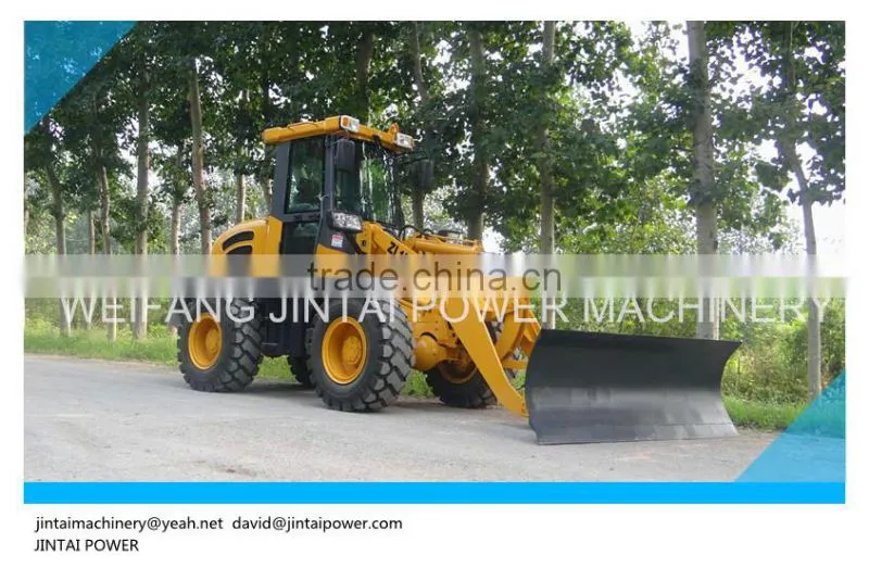2 ton CE approved mini wheel loader ZL20F, with fork, with quick hitch