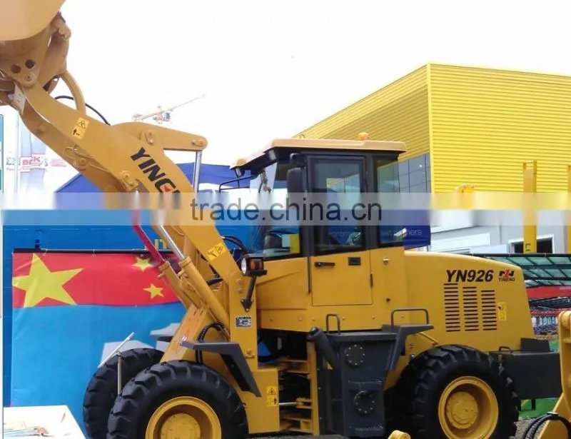 On demand Asia China famous Brand Loader Yineng YN 926 loader Luneng machinery LN YN iso 9001 APPROVED