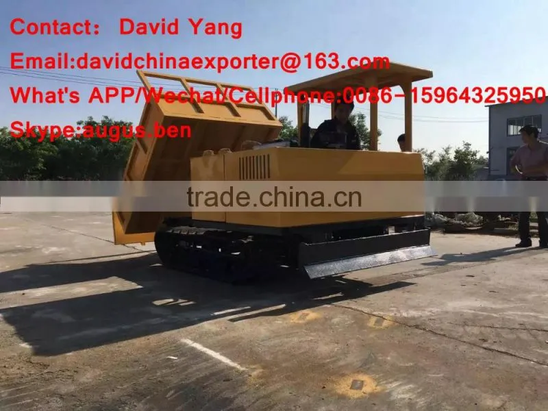 palm full rubber crawler dumper