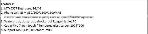 The promotion price of Rugged 7 inch Android Tablet PC IGS 770