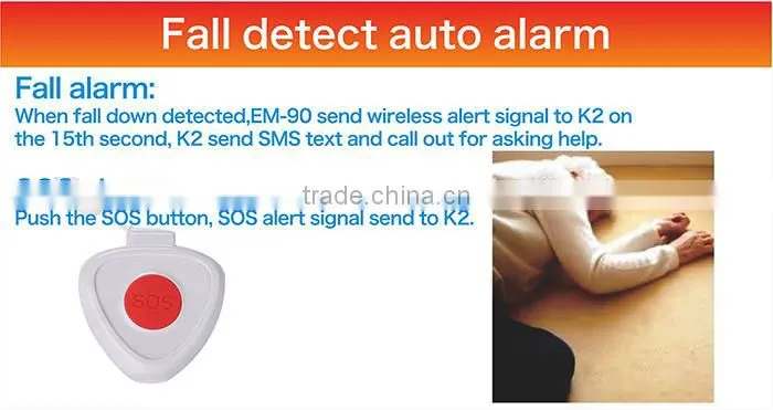 Elderly Alarm Monitoring System GSM dialer panic button