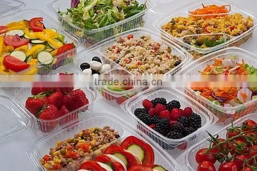 disposable blister plastic takeaway takeout hot food delivery containers
