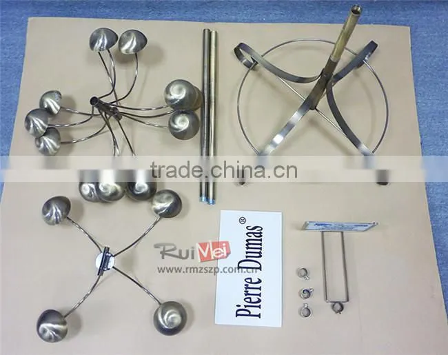 Customized Floor Standing Metal 4-Layer Spinning Display Stand for Wig