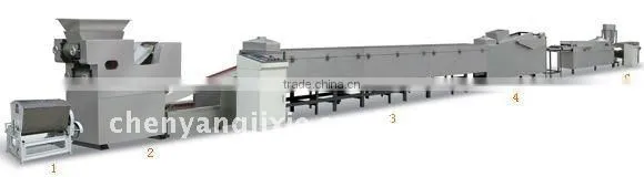 Mini fried instant noodles making line
