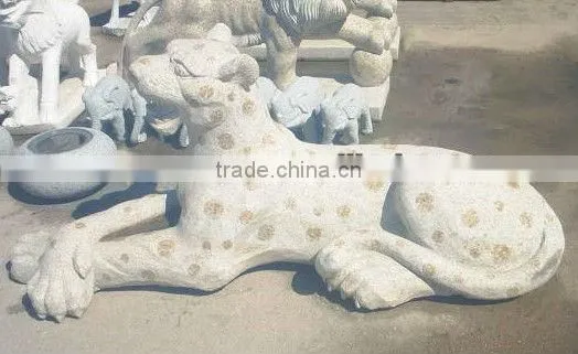 Granite Leopard Statue