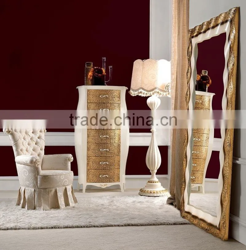 Luxury Golden Bedroom Standing Dressing Mirror