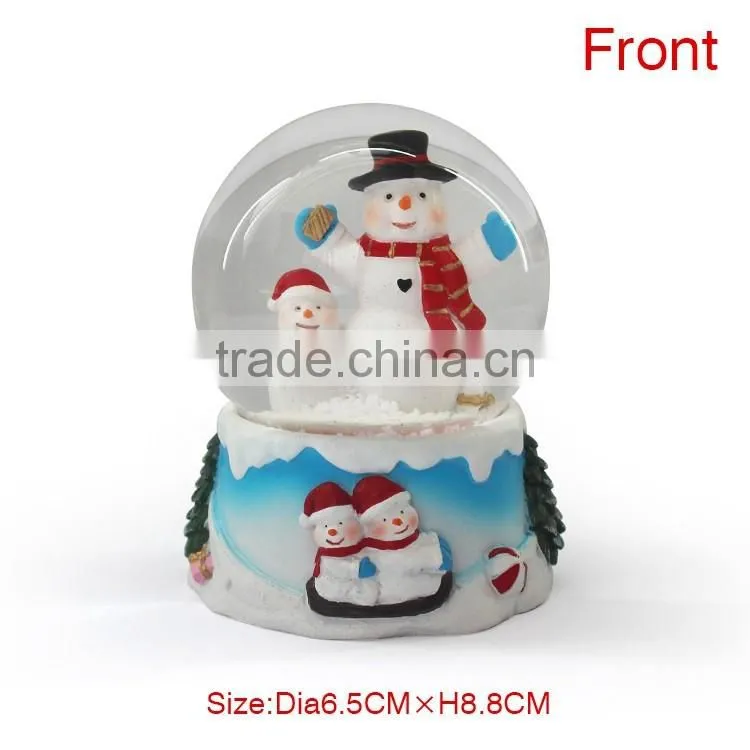 Christmas theme snowman water globes