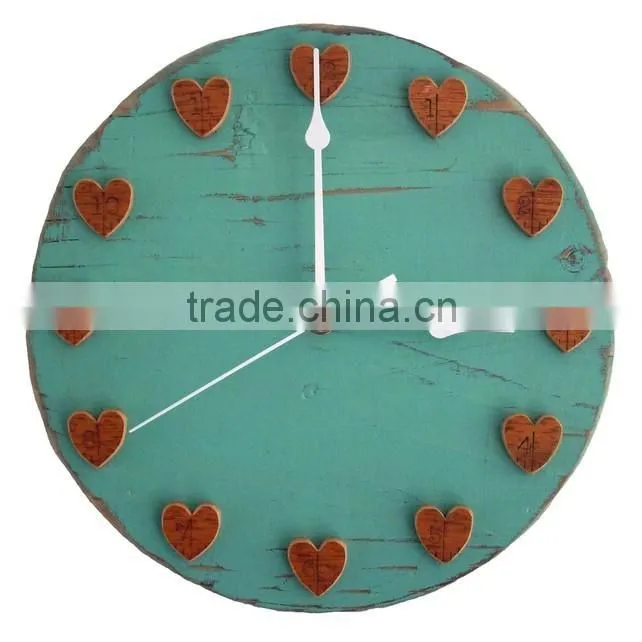 Wooden Vintage Painting Wall Clock