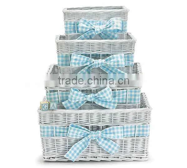 2016 cheap Nice Oval willow Basket with handles