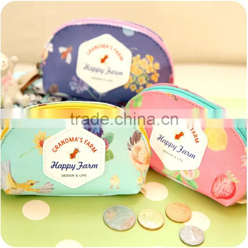 Q1092 Cute cartoon farm coin bag