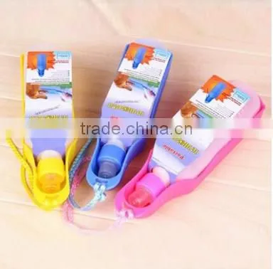folding dog water bottle for travel