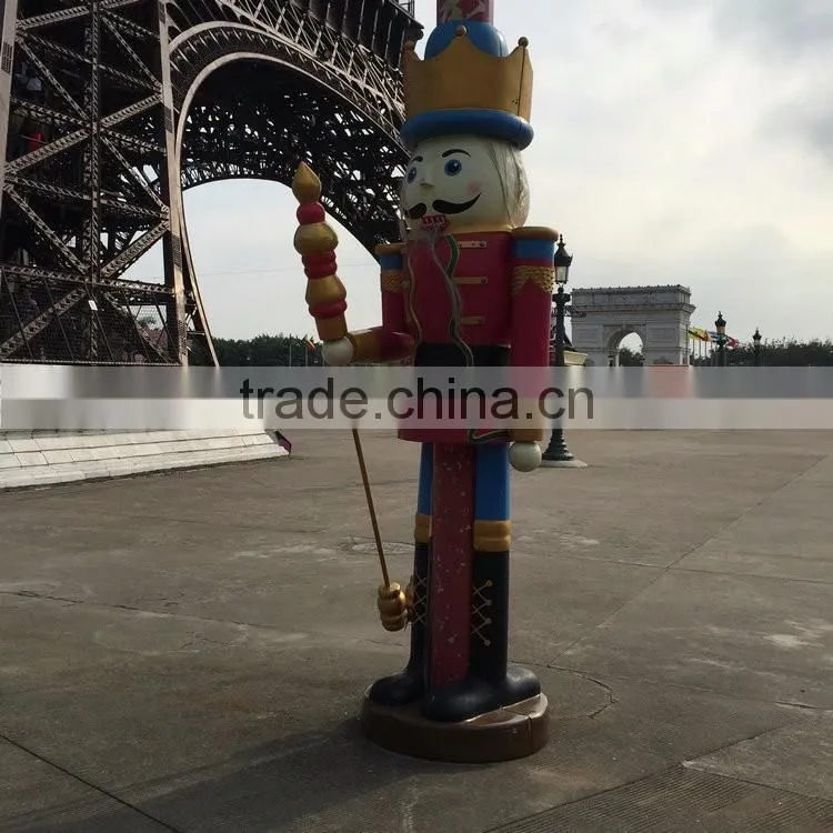 Outdoor fiberglass soldier decoartion