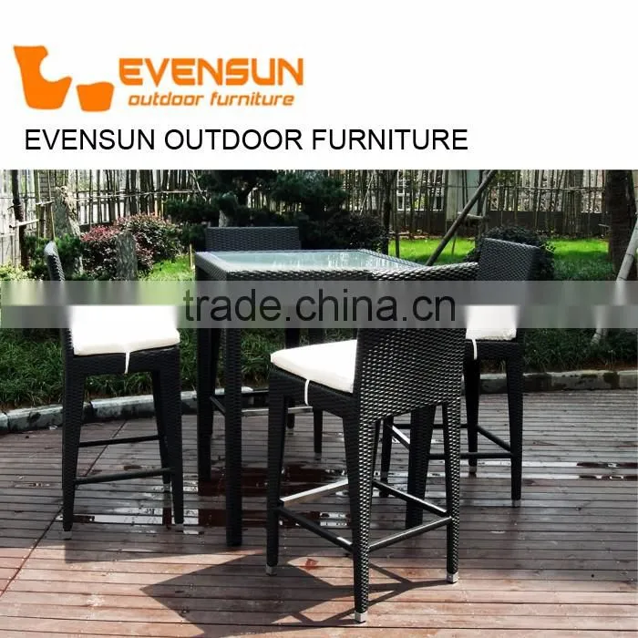 2016 China manufacturer vintage rattan wick high chair bar stool