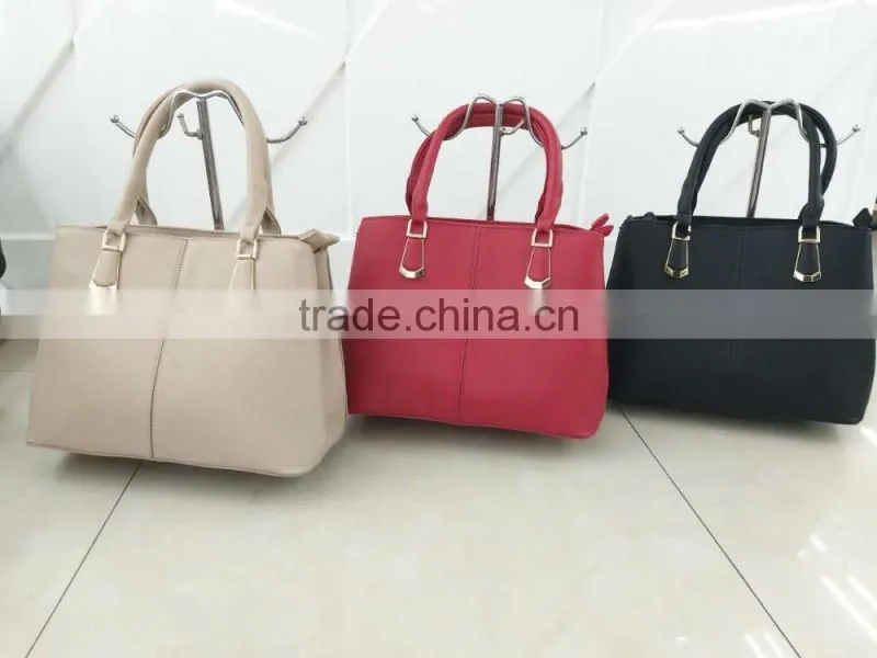 New arrival hot sale Wholesale PU leather fashion lady hand bag, fashion hand bag, 3 in 1 hand bag