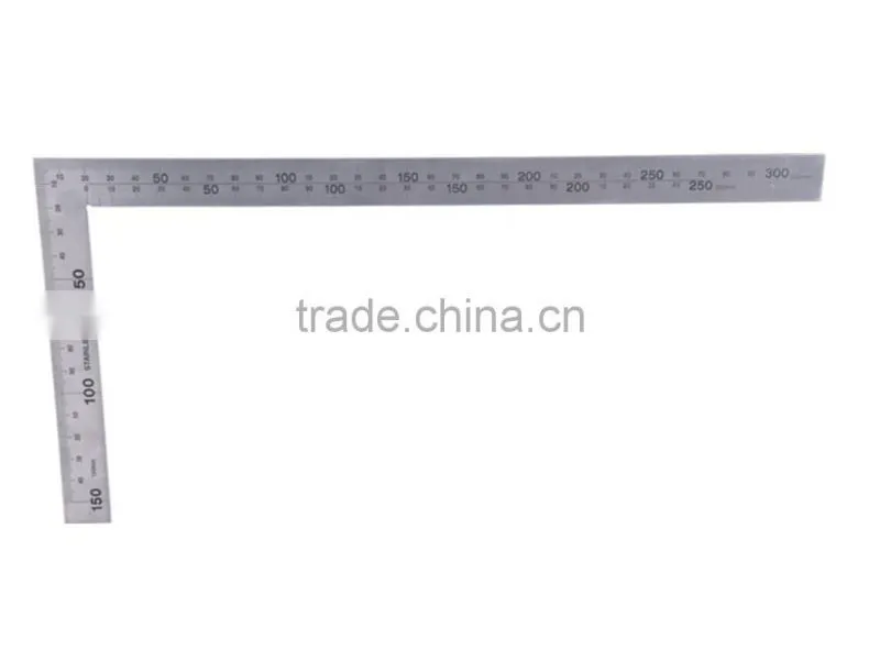 Quality Thickenss Stainless Steel L Angle Ruler With Etching Scale