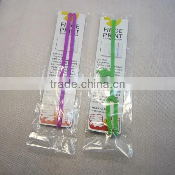 silicone made beautiful 3d pointing finger bookmark