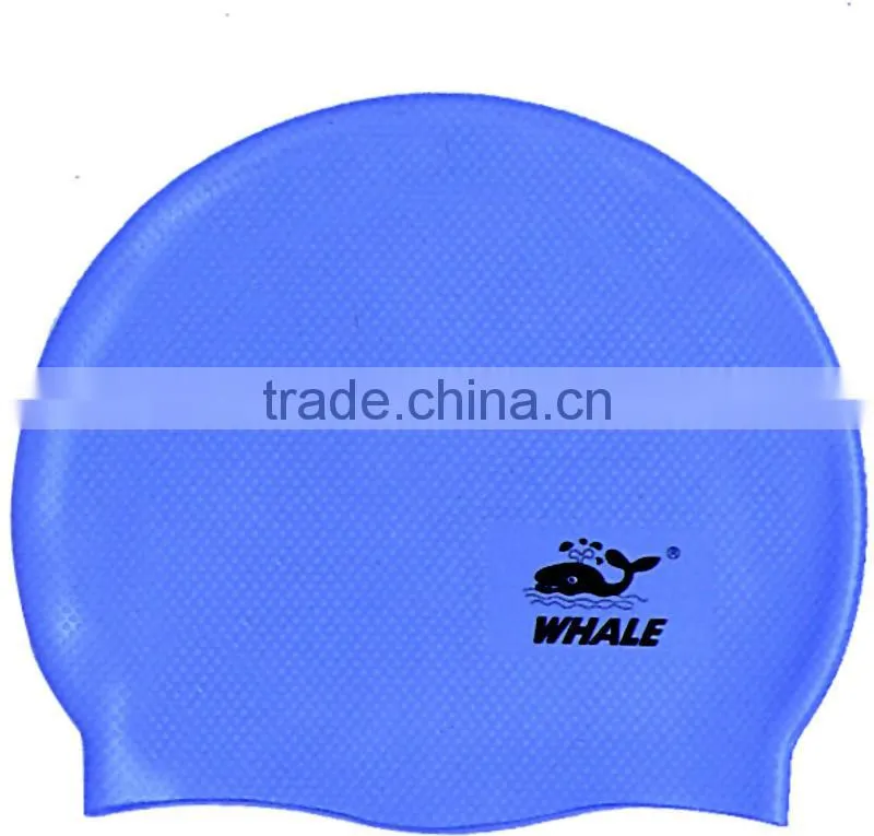 2016 single color silicone swimming cap and adult swimming hat made by direct factory