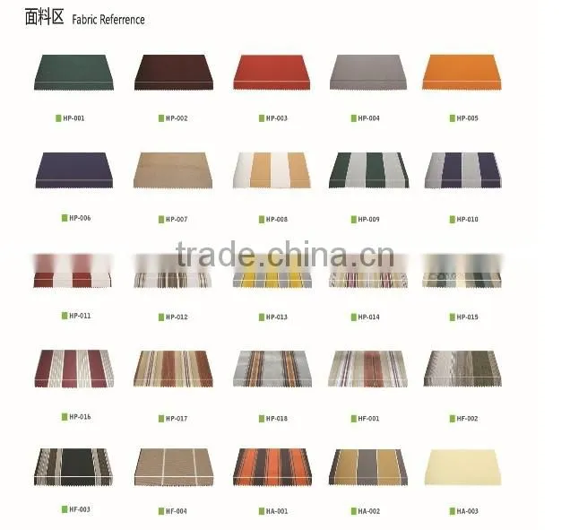 No-cassette retractable awning(manual)
