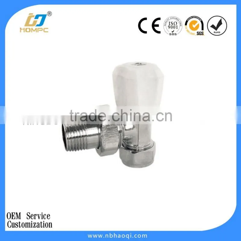 Polished chrome plated auto radiator valves