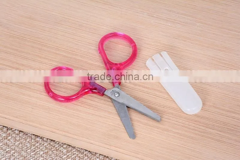 School Children Paper Cutting Scissors Plastic Paper Cutting