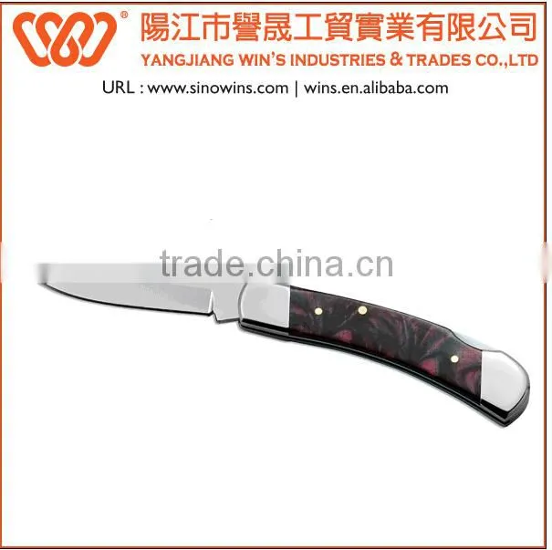 Pocket knife with wood Handle