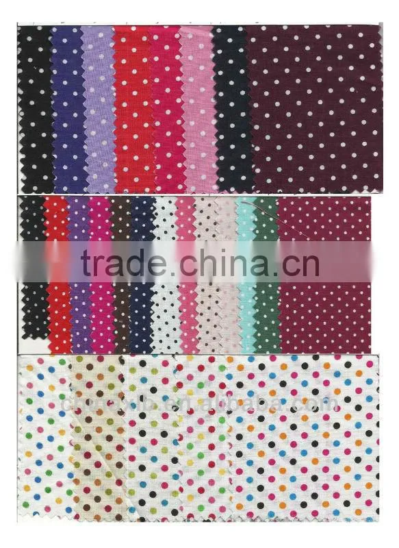 Fashion colorful Print Fabric Dot Circle as custom design