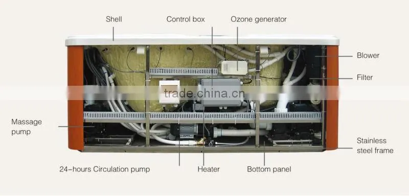 2013 new design of Perfect spa personal whirlpool spas