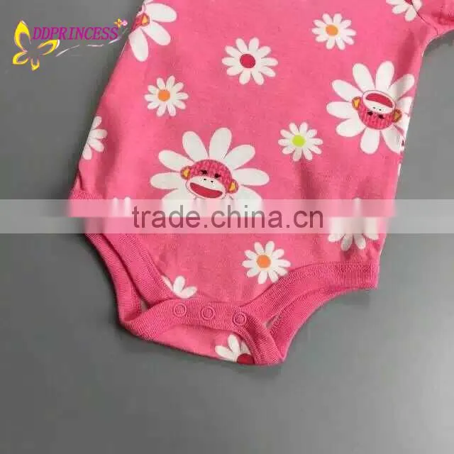 Infants and Toddlers Summer Bodysuit,Printed Baby Bodysuit Wholesale,Short-Sleeve Newborn Baby Bodysuit