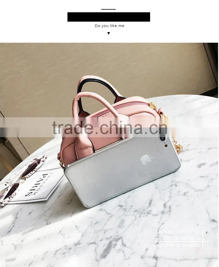 fashion custom tote bags no minimum long chian shoulder handbag cross body bag