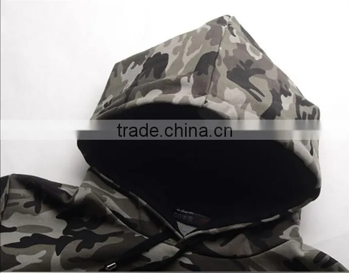 Camo Hoodie Pullover Autumn Sweatshirt
