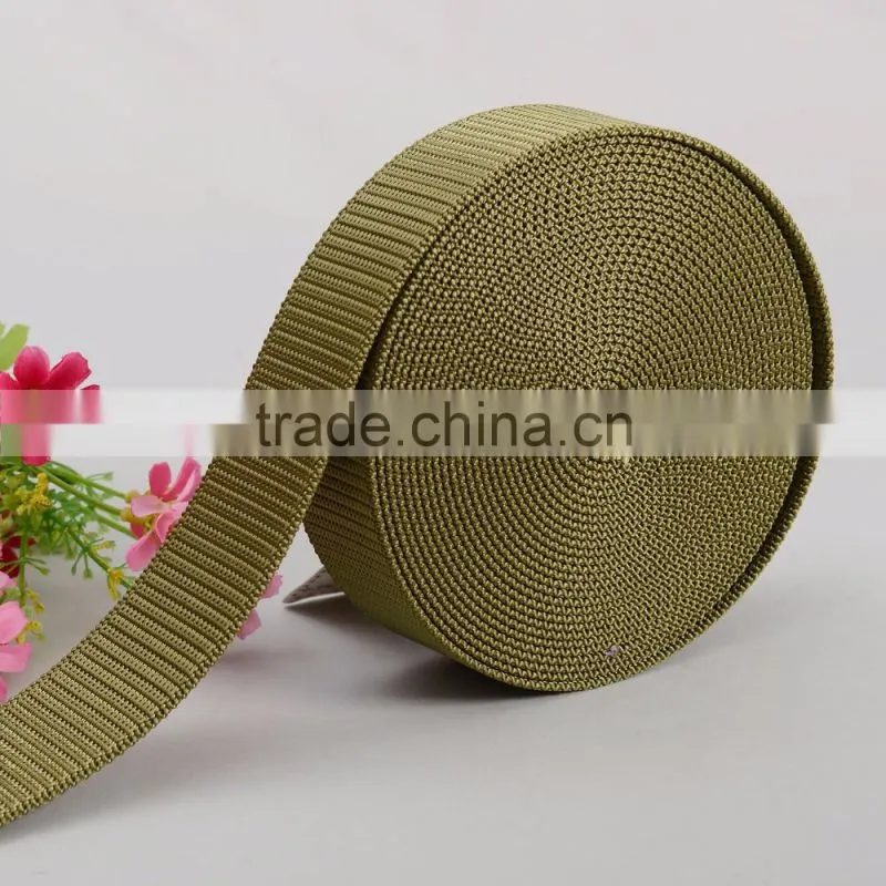 Brown Striped Canvas Webbing for Waist Belt