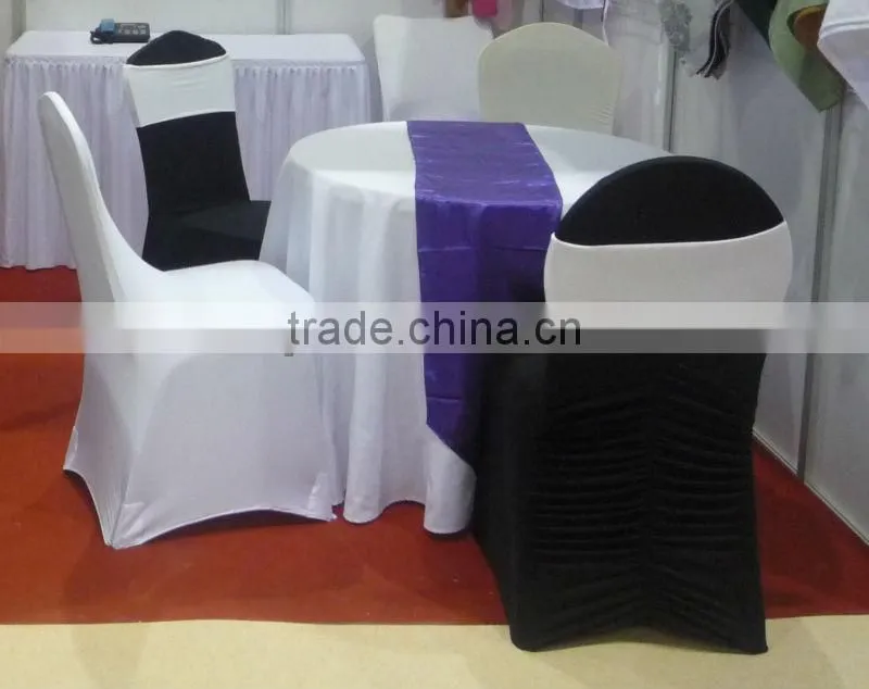 Spandex lycra chair cover band with diamond buckle Nylon band for wedding chair cover