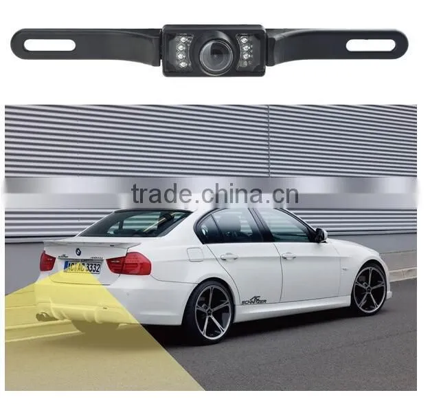 Car license plate reversing camera with night vision