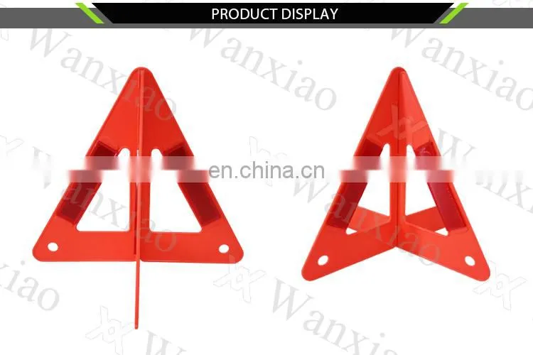 Car Emergency Kits Warning Sign Red Safety Reflective Flashing Light Warning Triangle