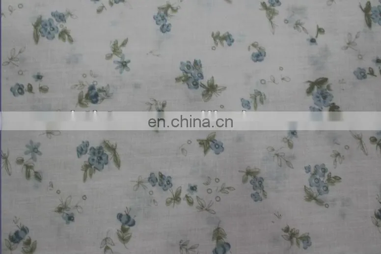 Simple flower printing poplin fabrics for kids