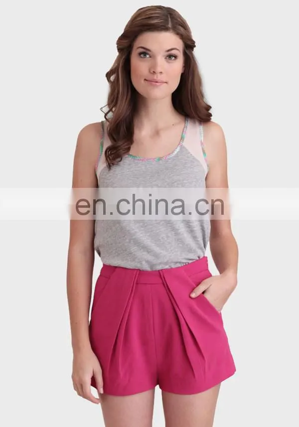 high-waisted french terry bangkok shorts