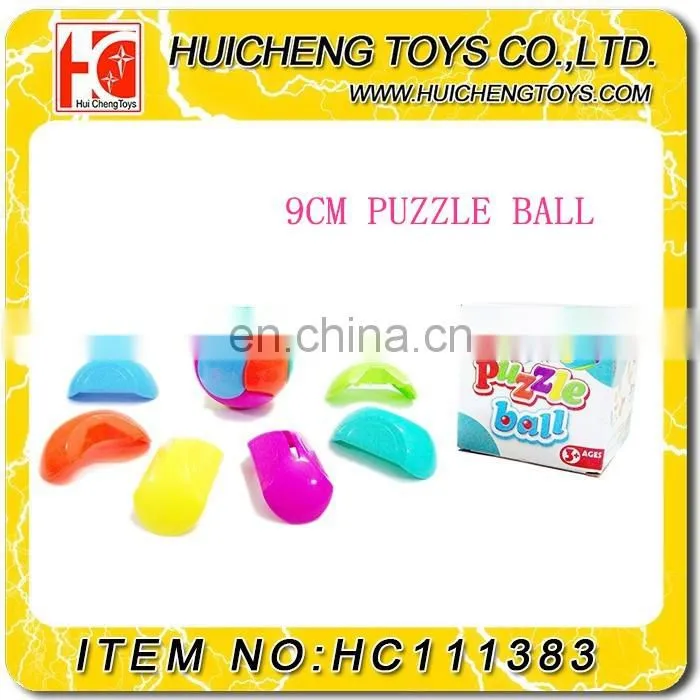 7PCS block juggling assembled 12.5CM flashing light glow music jumping ball promotion toys EN71