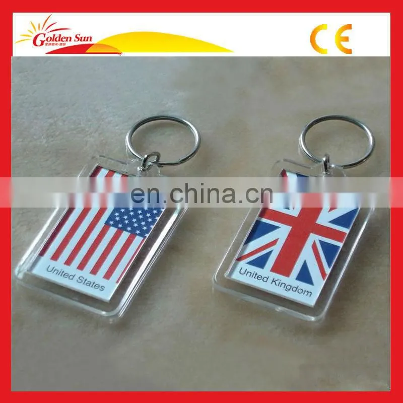 Promotion high quality Advertising Acrylic Keychain