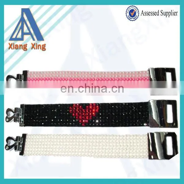 Black horizontal or vertical rhinestone ID badge holder