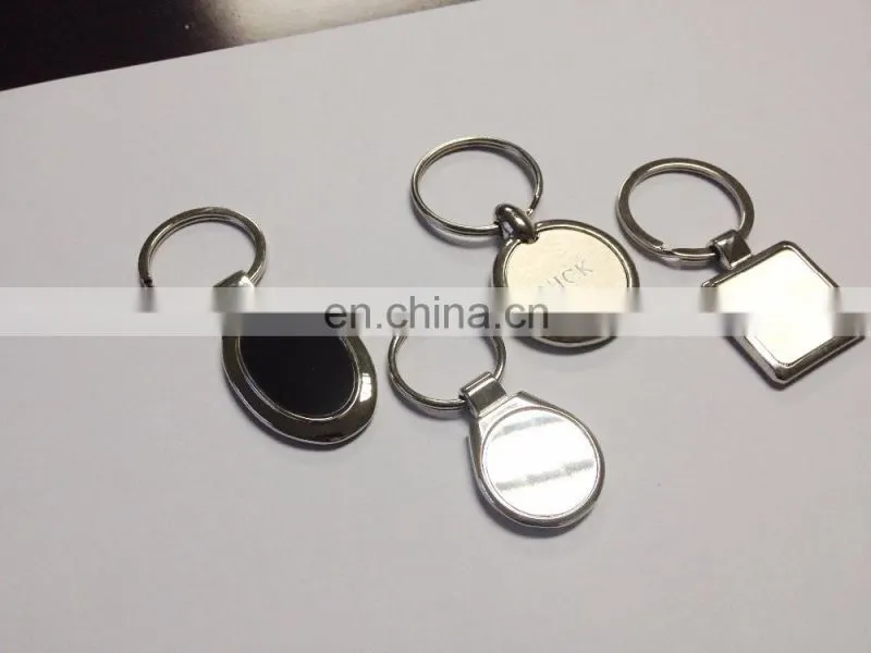 custom blank keychain silver