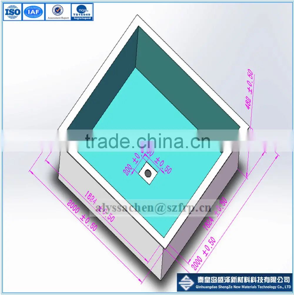 fiberglass tank/GRP aquaculture tank /fiberglass tank