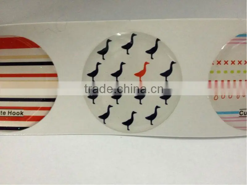 transparent soft epoxy doming resin sticker