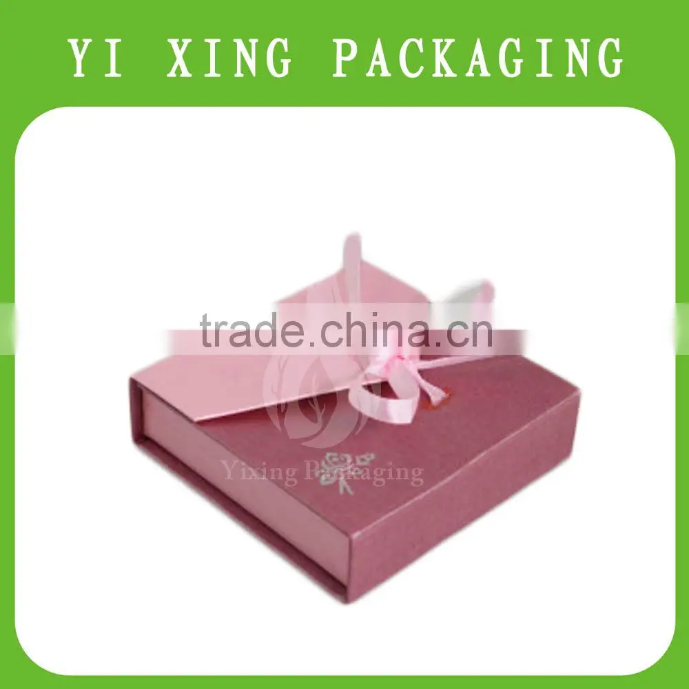 High quality Custom Logo printing hinge for Paper Jewelry Packaging box