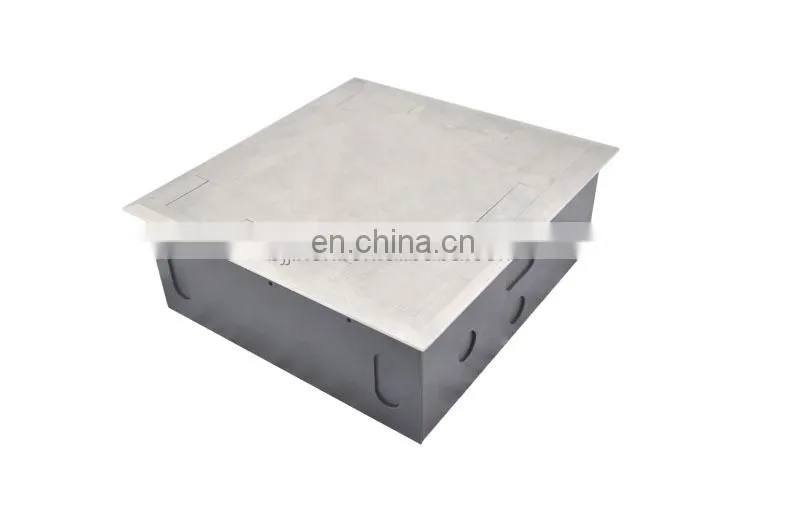 Stainless steel vga audio rj45 data Universal Media Power Floor Box