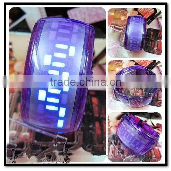 Hot plastic ODM bracelet led watch