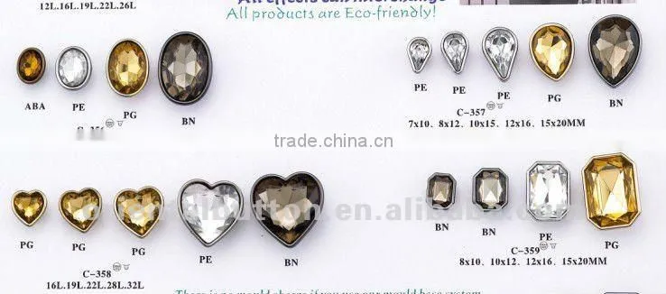 colorful heart shape buttons for clothes decoration